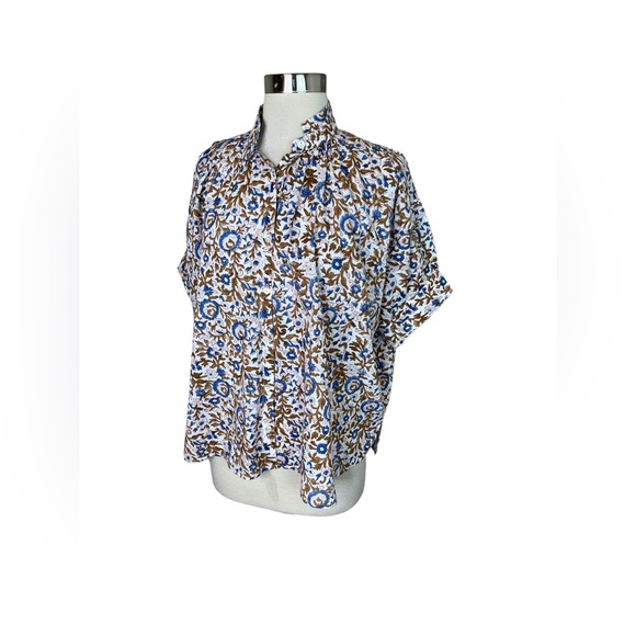 Alix of Bohemia Kitsey Hydrangea Shirt Womens Size Large - Picture 15 of 16